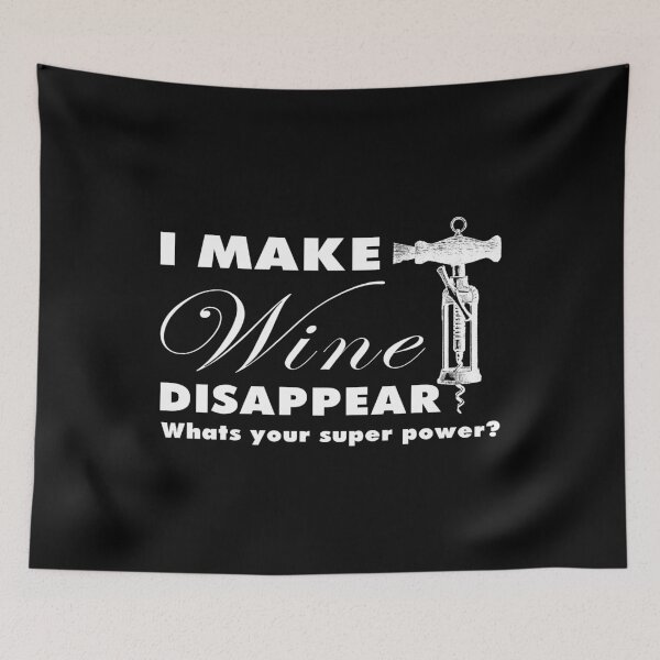 Item preview, I Make Wine Disappear Funny Wine Lover Gift Corkscrew Super Power Wine designed and sold by KentuckyGirlTee.