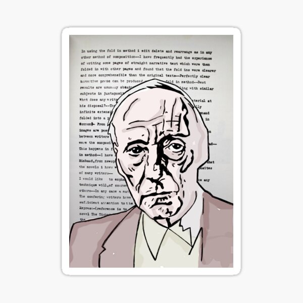 Item preview, William S Burroughs. designed and sold by AshLamont.