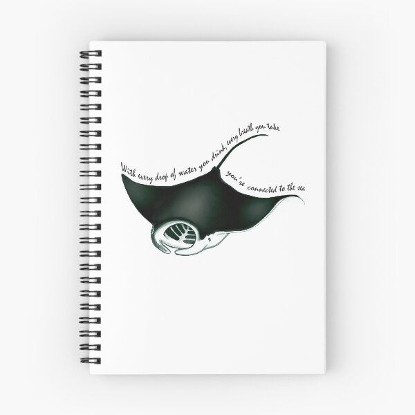 Item preview, Manta Ray - with every drop of water you drink, every breath you take, you're connected to the sea designed and sold by Nautilus Design Co.