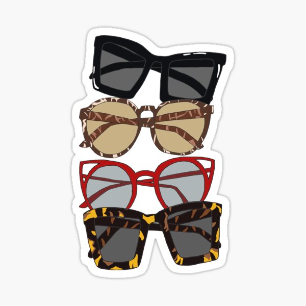 Sunglasses Stickers Redbubble