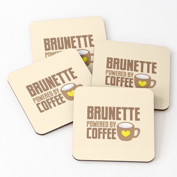 Item preview, Brunette powered by coffee designed and sold by jazzydevil.