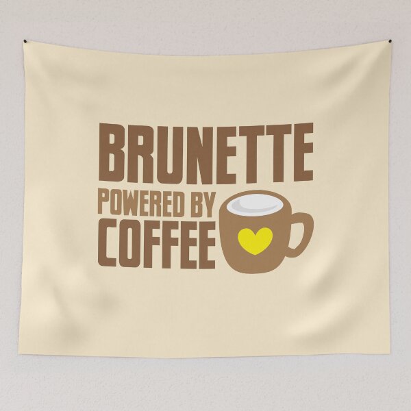 Item preview, Brunette powered by coffee designed and sold by jazzydevil.