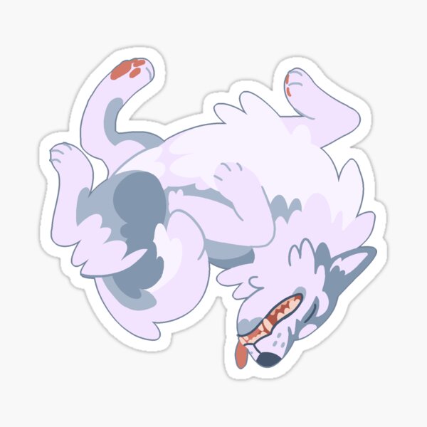 Silver Husky Sticker