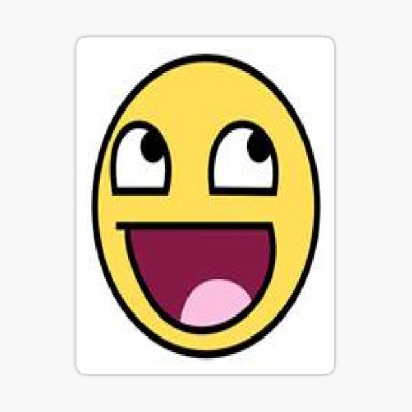 Epic Lol Face Stickers Redbubble - srsly face meme roblox