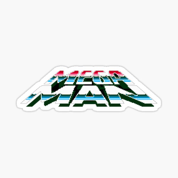 Mega Man Megaman Logo Sticker By Fayzun Redbubble