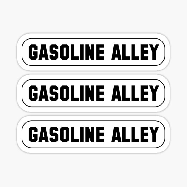 Item preview, THREE Gasoline Alley stickers! designed and sold by GentryRacing.