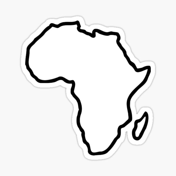 Item preview, Africa map designed and sold by Designzz.