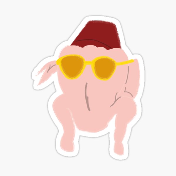 turkey head monica Sticker