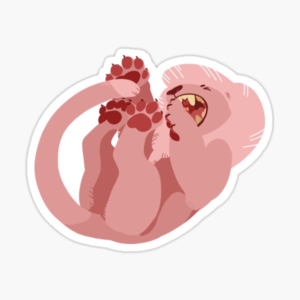 Pink Lion Sticker