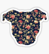Floral Pittie Sticker