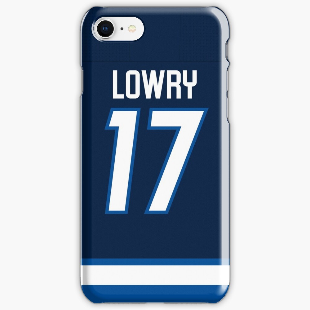 "Winnipeg Jets Adam Lowry Home Jersey Back Phone Case" iPhone Case
