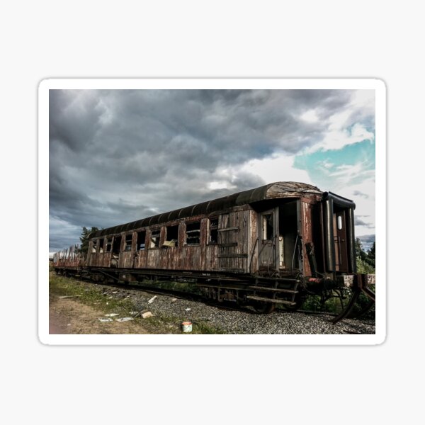 Abandoned Passenger Wagon Sticker