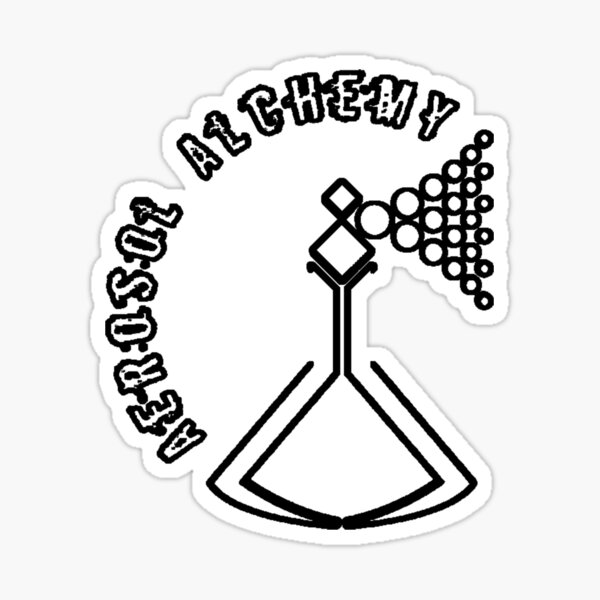 Item preview, Aerosol Alchemy logo (white) designed and sold by Jackie Gatzmer.