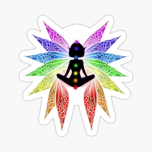 Item preview, Meditating Chakra Faerie designed and sold by MinxMacabre.