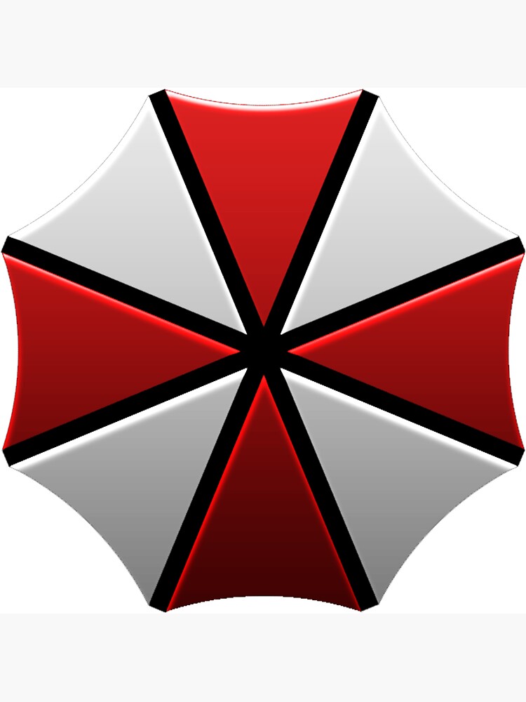 Umbrella Corporation 3D Sticker Resident Evil Emblem Black Car Sign Top  Decal