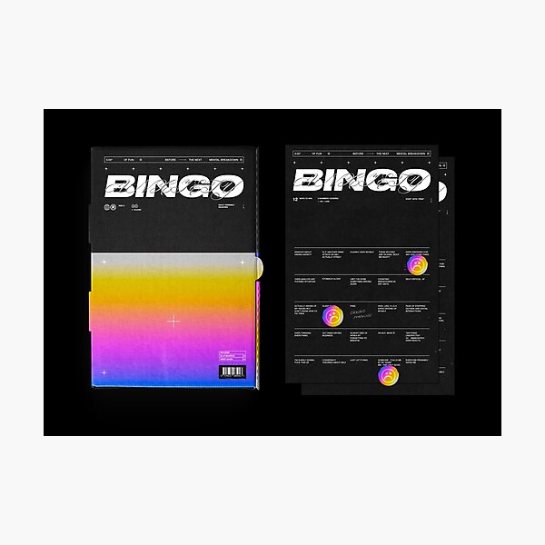 ANXIETY BINGO Photographic Print