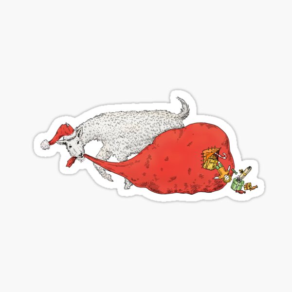 Christmas goat Sticker
