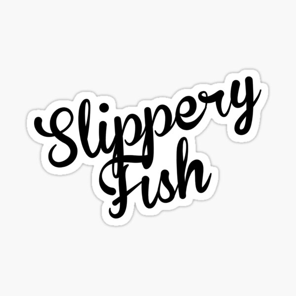 Item preview, Slippery Fish (black) designed and sold by beaterblocker.