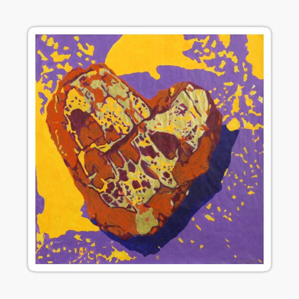 Kintsugi Golden Heart Sticker