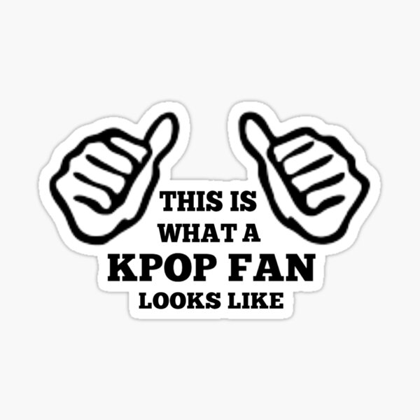 "A KPOP FAN LOOKS LIKE YELLOW" Sticker by CynthiaAd Redbubble