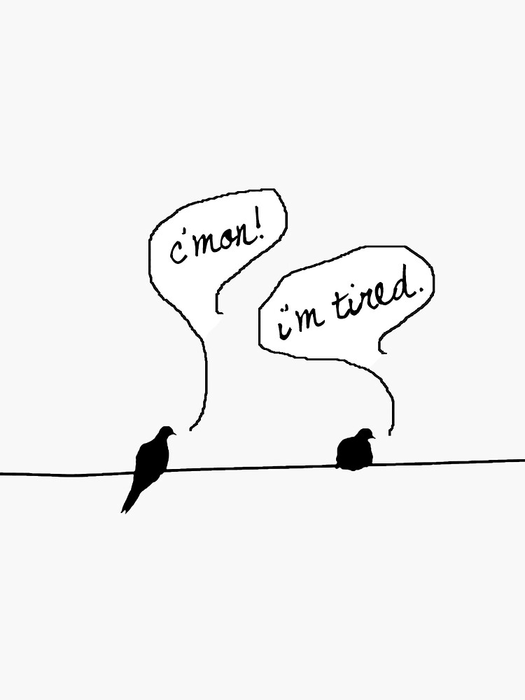 Two birds on a wire speed