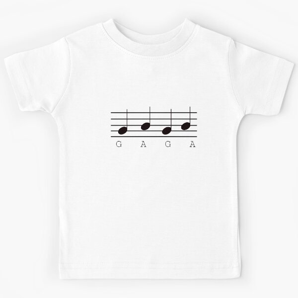 GAGA music notes Kids T-Shirt