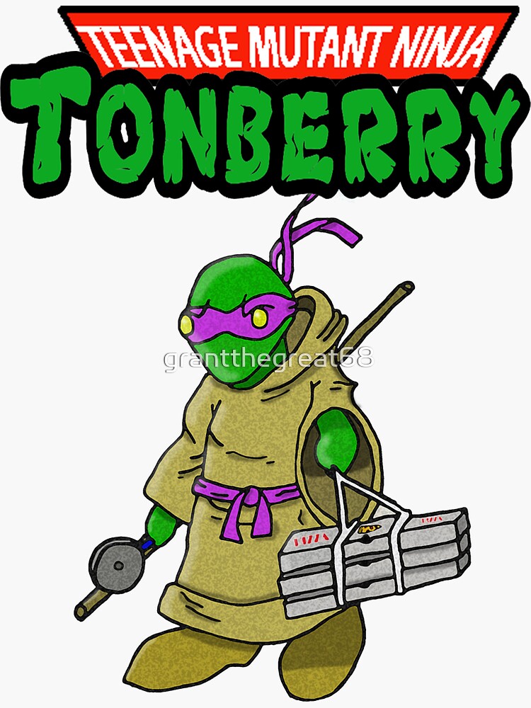 Thumbnail 3 of 3, Sticker, Teenage Muntant Ninja Tonberry Part 2 designed and sold by grantthegreat68.