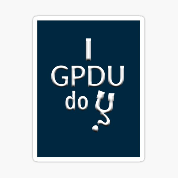 GPDU stickers Sticker