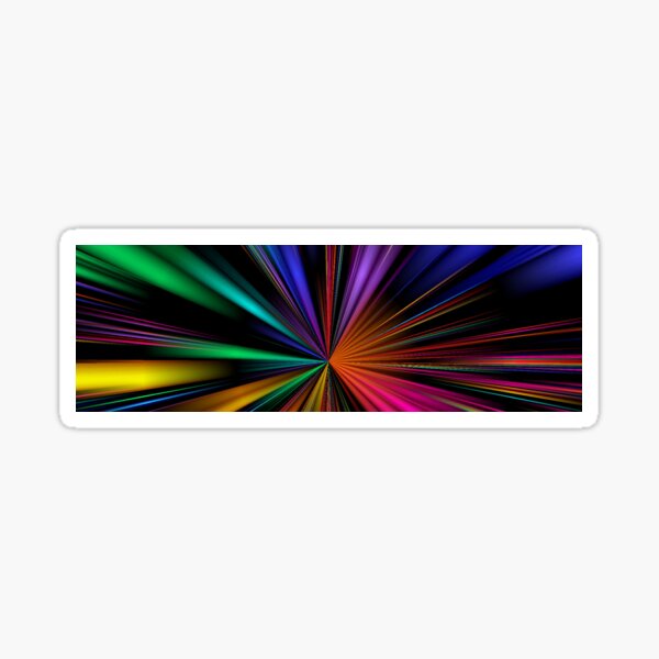 Warp Speed Panorama Sticker