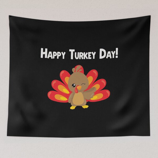 Item preview, Happy Turkey Thanksgiving Cute Fall Autumn Design designed and sold by SpiritWestDesig.