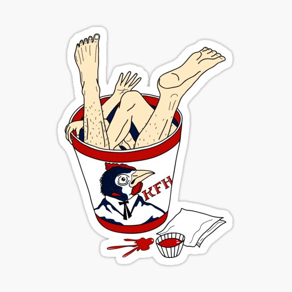 Kentucky Fried Human bucket Sticker