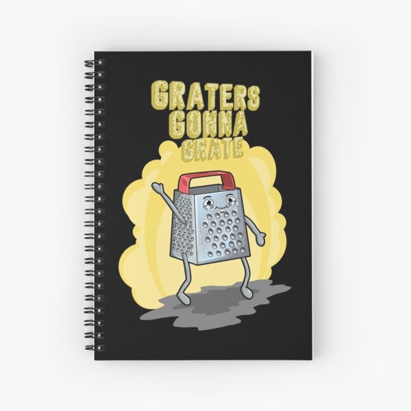 Handheld Cheese Grater Grating Watercolor Spiral Notebook for