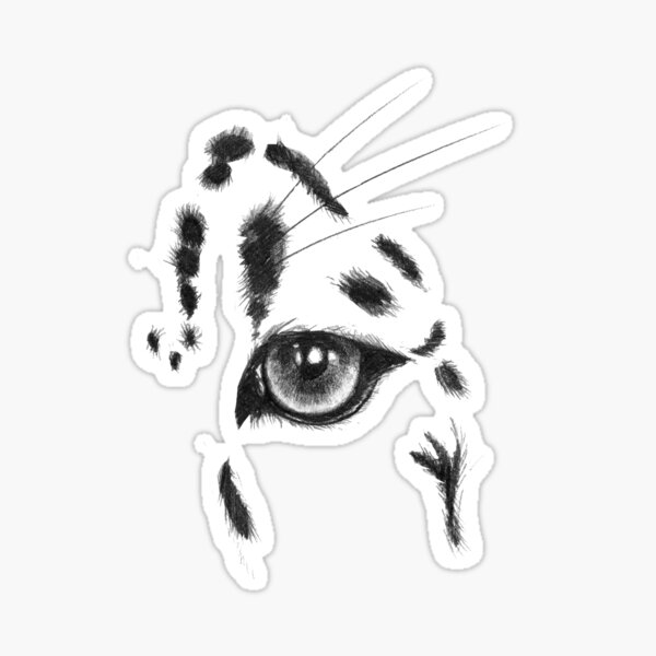 Snow Leopard Eye Sticker