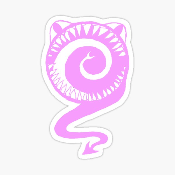 Round Scream in Pink Sticker