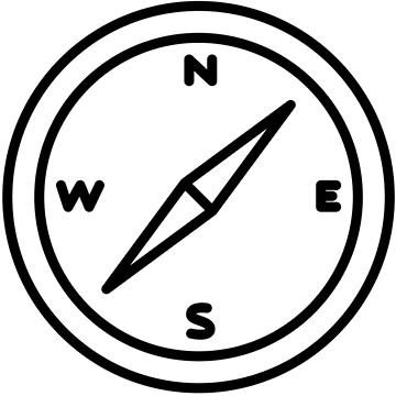 Artwork thumbnail, Compass Icon by LeCreateCo