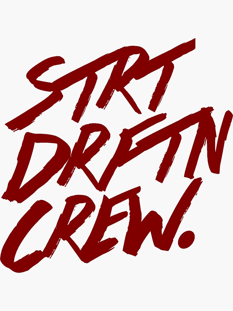 Thumbnail 3 of 3, Sticker, STRTDRFTNCREW. Sticker designed and sold by ZenkiMafaka.