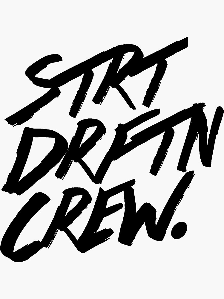 Thumbnail 3 of 3, Sticker, STRTDRFTNCREW. Sticker designed and sold by ZenkiMafaka.