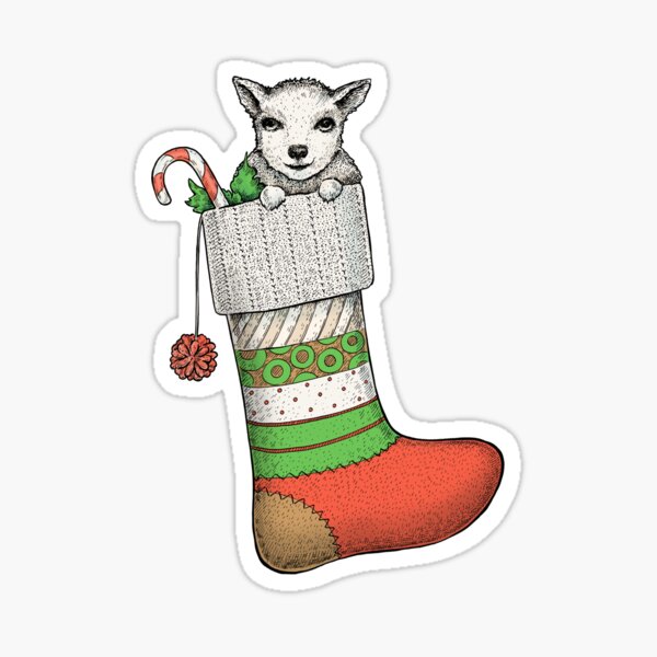 Christmas goat Sticker