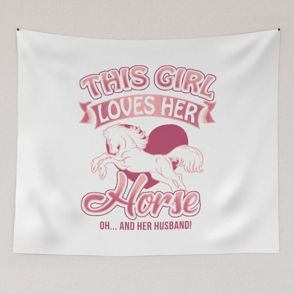 Item preview, This Girl Loves Her Horse - Oh And Her Husband Funny  designed and sold by festivalshirt.