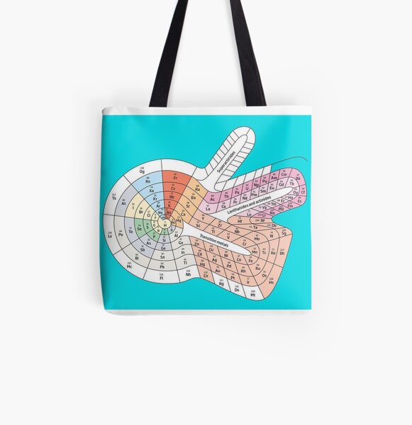 150th Anniversary: #Periodic Table of #Chemical Elements #PeriodicTable #ChemicalElements All Over Print Tote Bag