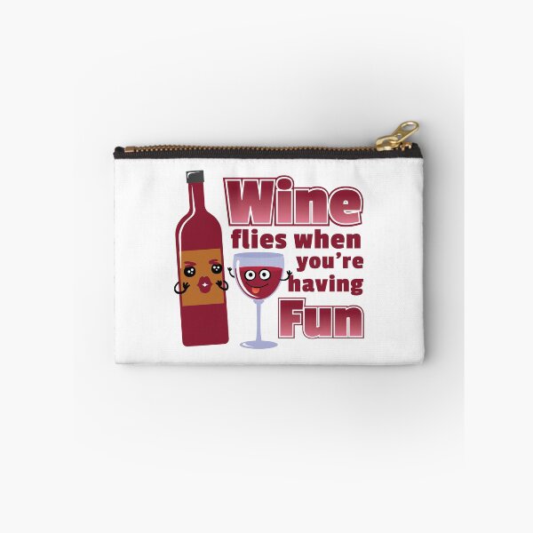 Item preview, Red Wine Glasses Wine Flies When You're Having Fun Funny  designed and sold by festivalshirt.