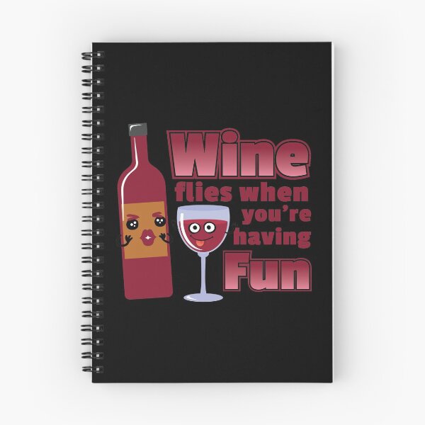 Item preview, Red Wine Glasses Wine Flies When You're Having Fun Funny  designed and sold by festivalshirt.