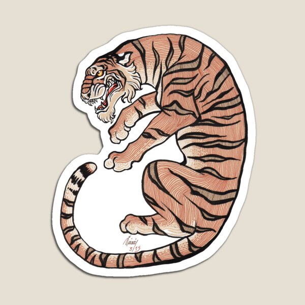Asiatischer Tiger Nr. 2 Magnet