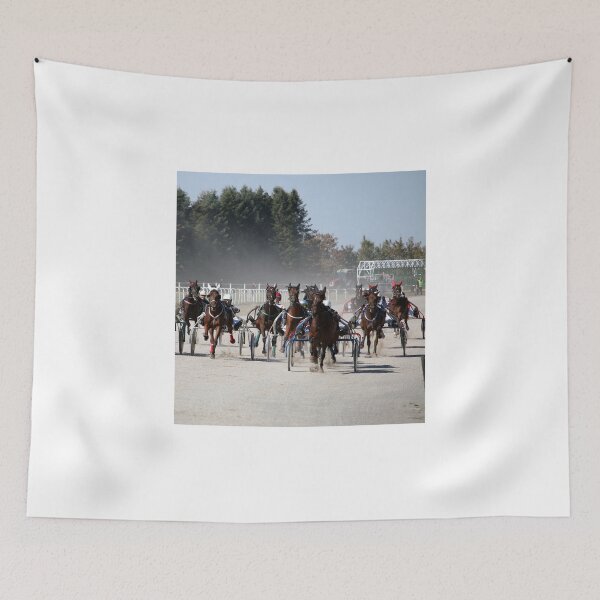 Item preview, Harness racing horses in motion at Hippodrome designed and sold by goceris.