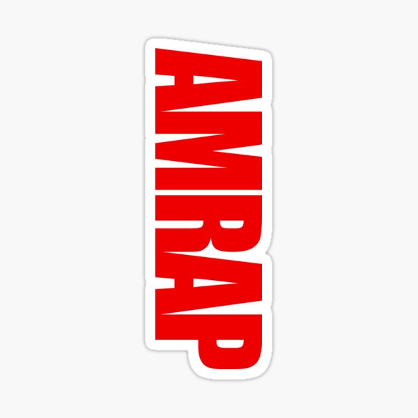 AMRAP Pegatina
