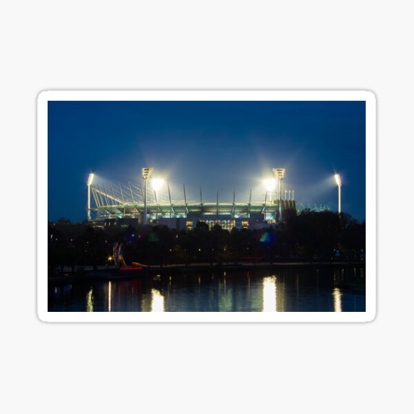 Melbourne Cricket Ground at dusk Sticker