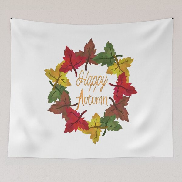 Item preview, Happy Autumn Wreath Thanksgiving Fall Gifts designed and sold by yourgiftshoppe.