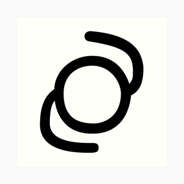 Unicode Character “࿂” (U+0FC2) ࿂ Name:	Tibetan Cantillation Sign Cang Te-U Art Print