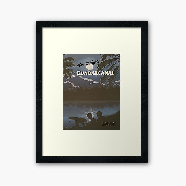 Item preview, Guadalcanal 1942 - Moonlit Night Travel Poster designed and sold by The War Effort.