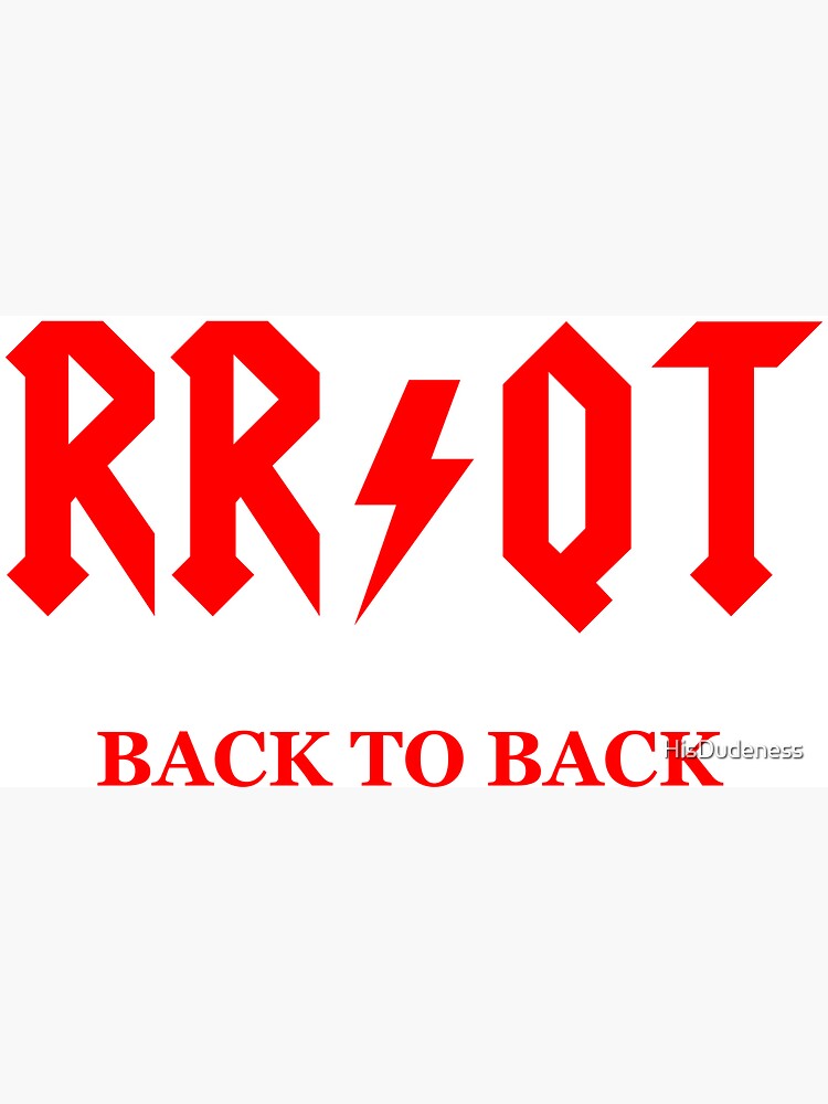 RR/QT - Back to Back Essential T-Shirt for Sale by HisDudeness